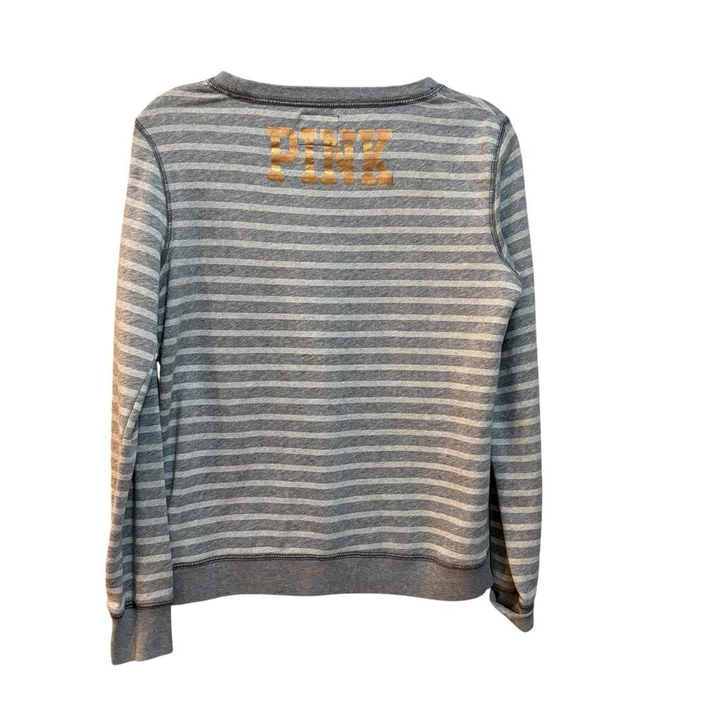 Texas Longhorns Sweatshirt Womens Large Gray NCAA Football PINK Victoria's - Picture 3 of 6
